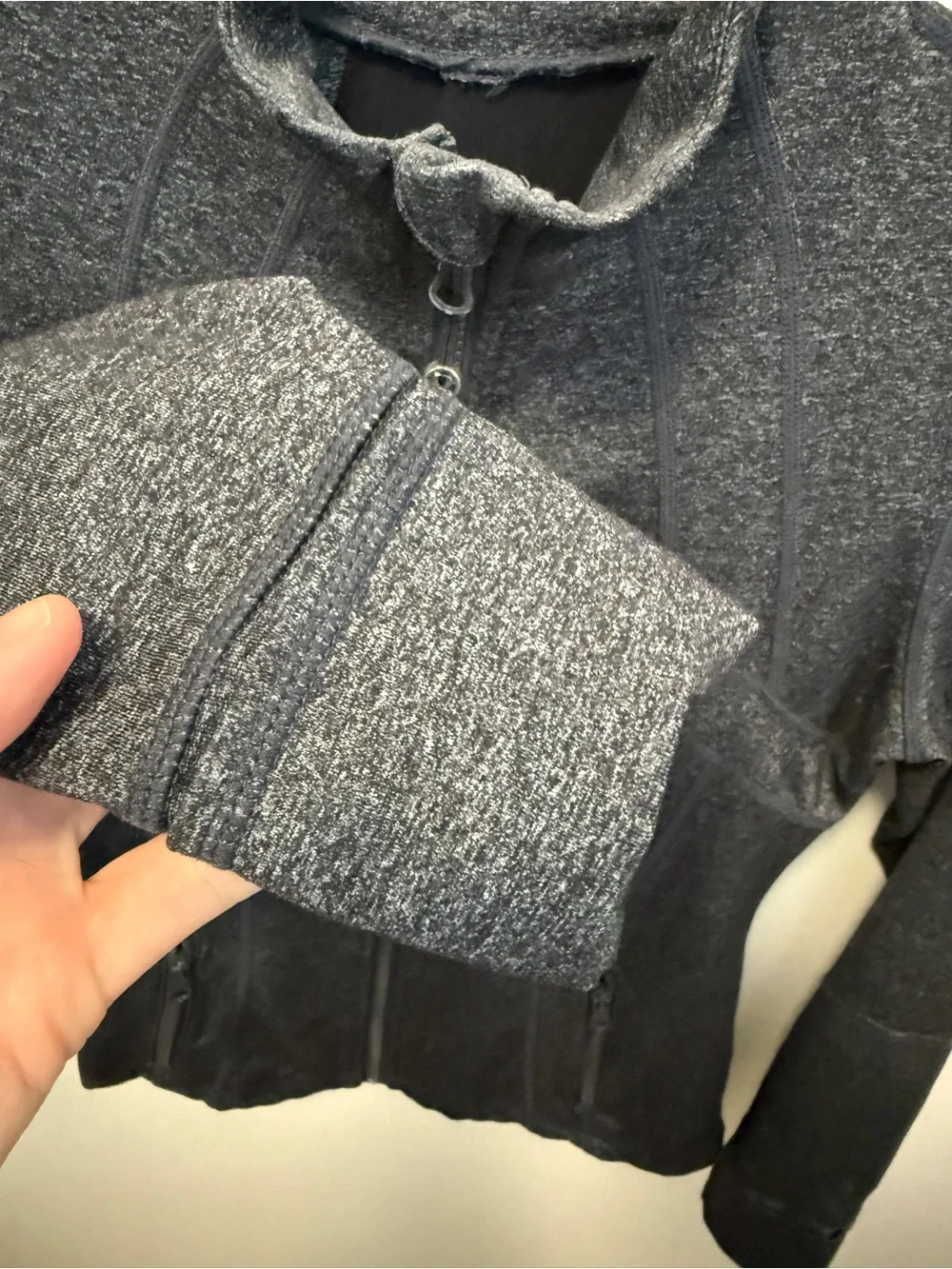 lululemon athletica Dark Gray Full-Zip Athletic Jacket
